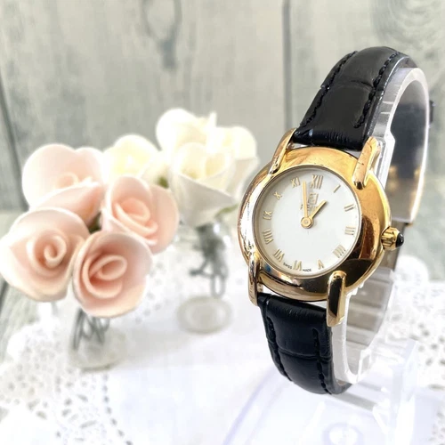 Orologio Fendi 410L Analogico Quarzo Donna Batteria Sostituita Oro Bianco Vintage 8431014