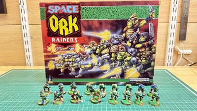 Vintage GW Citadel RTB2 Space Ork Raiders Boxed Set KOMPLETT Rogue Trader 1987