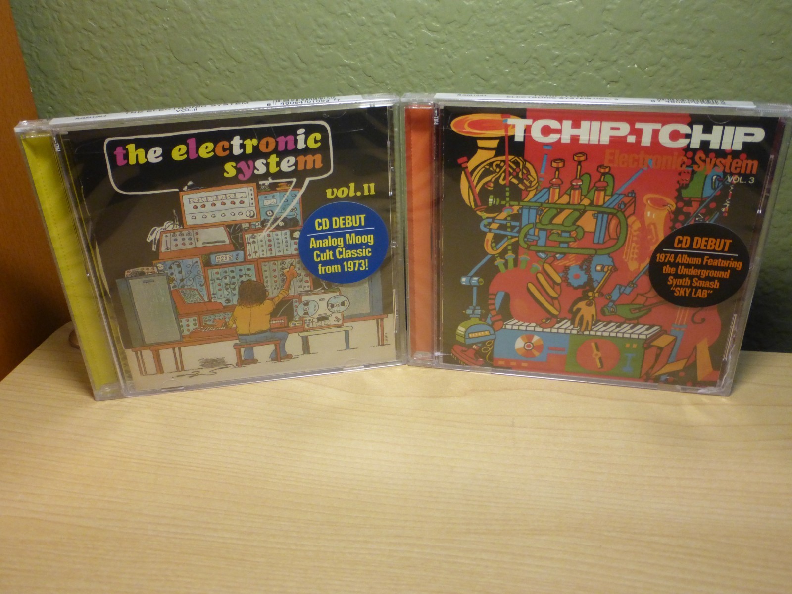 Tchip Tchip by The Electronic System Vol. II 2 & III 3 Analog Moog 2 CD Lot New