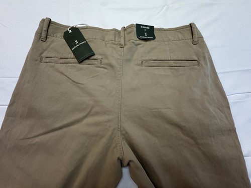Mutual Weave NWT Mens Chino 32 x32 Twill Flat Front Tan Khaki Casual Workwear - Picture 3 of 8