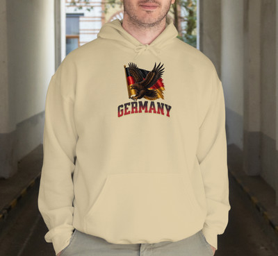 Deutschland Germany Hoodie Adler Eagle Flagge Fahne Heimat Patriot Fußball Stolz