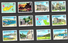 Alderney 1983 Island Scenes Definitive Set - Presentation Folder 12 x Values MNH