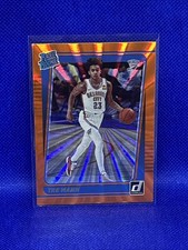 2021-22 DONRUSS TRE MANN RATED ROOKIE RC ORANGE LASER PARALLEL #218