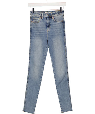 Free People Blue We The Free - Raw High-rise Jegging W26