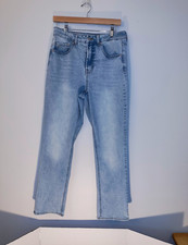 Frye Light Wash Blue Straight Leg Jeans Mid Rise Stretch 5-Pocket Women 6/28
