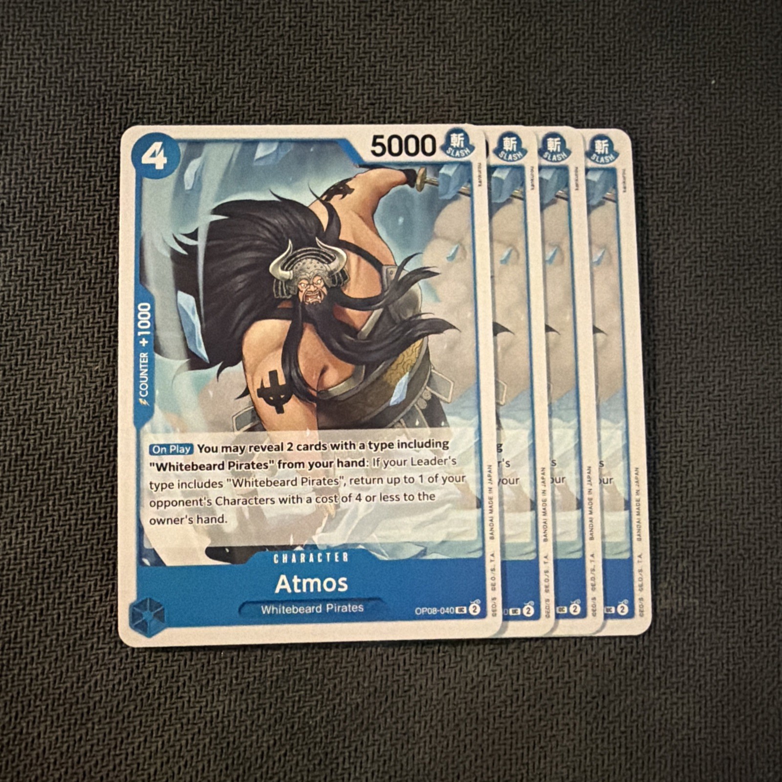 Atmos - OP08-040 - Uncommon Regular - Two Legends One Piece Card