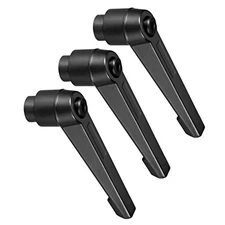 Adjustable Clamping Lever Handles M10 Female Thread 73mm Lever Knobs Black 3pcs