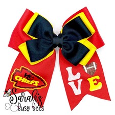KC Chiefs Cheer Bow