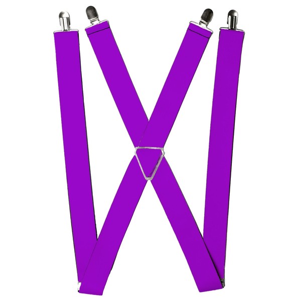 Buckle-Down Suspenders, Neon Purple 1.5-Inch Wide Regular (Us Import)-image