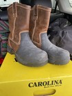Carolina Built For Work Pull-On Work Boots Brown/Gray Leather Black Toe — photo 2