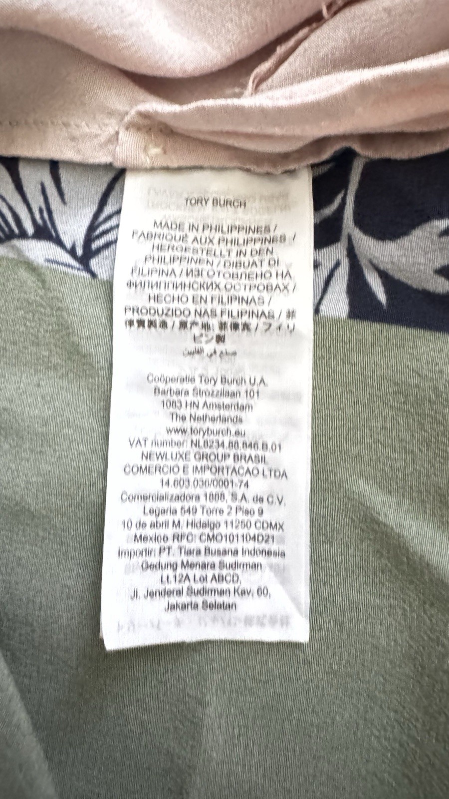 Tory Burch Multicolor Patchwork Abstract Print Hi… - image 16