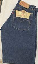 Vintage 80s Levis 505 Jeans 32 x 32 Denim Red Tab 505-0217 USA Made NEW NOS