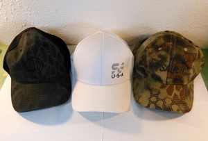 3 SIG SAUER Hats, One Size Fits Most, Camouflage, Blue and White, Bretmor+, Nice