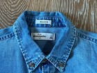 Abercrombie Boys Blue Denim 100% Cotton Button Down Shirt Size L EUC — photo 3
