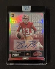 2022 Panini Honors Brock Purdy #82 Rookie Card Red Prizm AUTO #’d/25 RC