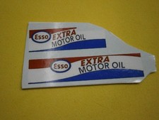 ESSO EXTRA MOTOR OIL Autocollants  stickers Dinky  Toys .