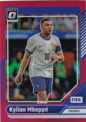 2024-25 Donruss Optic Kylian Mbappe 156/299 Red Prizm # 100 France