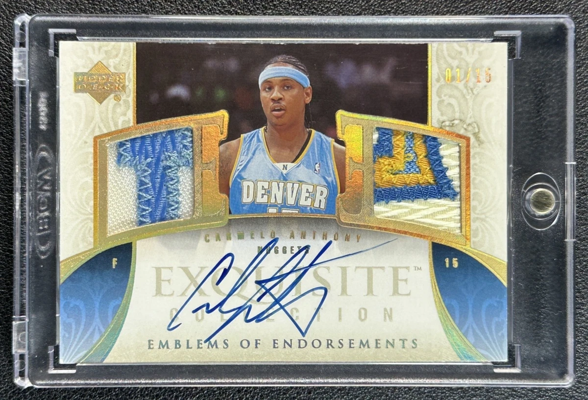 Carmelo Anthony Basketball Autographed Sports Trading Cards 