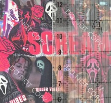 Custom 100 Cotton Woven Scream Movie Ghostface Pink By the 1/4 Yard 9x56