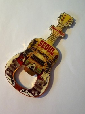 Hard Rock Cafe Seoul V+ bottle opener magnet closed cafe