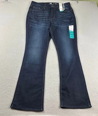 Lee Jean Womens 14 Medium Blue Denim MidRise Bootcut Regular Fit NWT