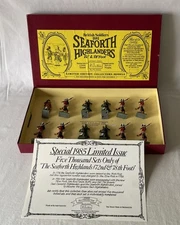 Vintage Ltd Edn Set 12 x Britains 1881 Seaforth Highlanders 72nd 78th Foot 5185