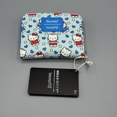 Loungefly Hello Kitty And Dear Daniel Allover Print Mini Zipper Wallet NEW