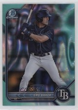 2022 Bowman Draft Chrome Aqua Lava Refractor 58/199 Dru Baker #BDC-158 oh8
