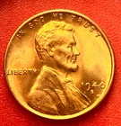 1940-S Lincoln Wheat Cent Penny GEM RED BU From an Original Bank Roll