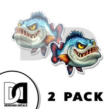Grouper Sticker Grinning Grouper High Class Creature Decal Made in USA 2 PACK