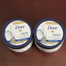 Dove Hair Mask  Minerals Strengthens  White Clay 4 Oz X 2 NEW