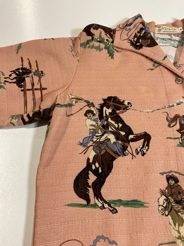 Chaqueta Vaquera Occidental Recortada Hecha a Mano Regalia Talla S Cuadrada De Colección Inspirada en los Años 40 Foto 3 de 4