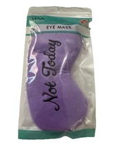 Findz Slogan Textured Eye Mask with Elasticated Strap  Classic Not Today