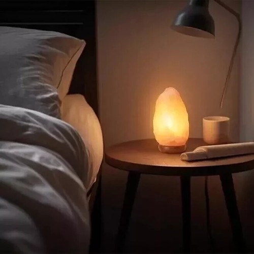Himalayan Pink Salt Lamp 6" H x 4" D, 5 lbs Home Decor Gift, Soothing, FREE SHIP - Picture 2 of 7