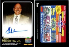 2013 WACKY PACKAGES ANS10 CELEBRITY AUTOGRAPH MICRO MACHINES MAN JOHN MOSCHITTA