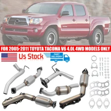 Catalytic Converter Set For 2005-2011 Toyota Tacoma V6 4.0L 4 Wheel Drive Only.