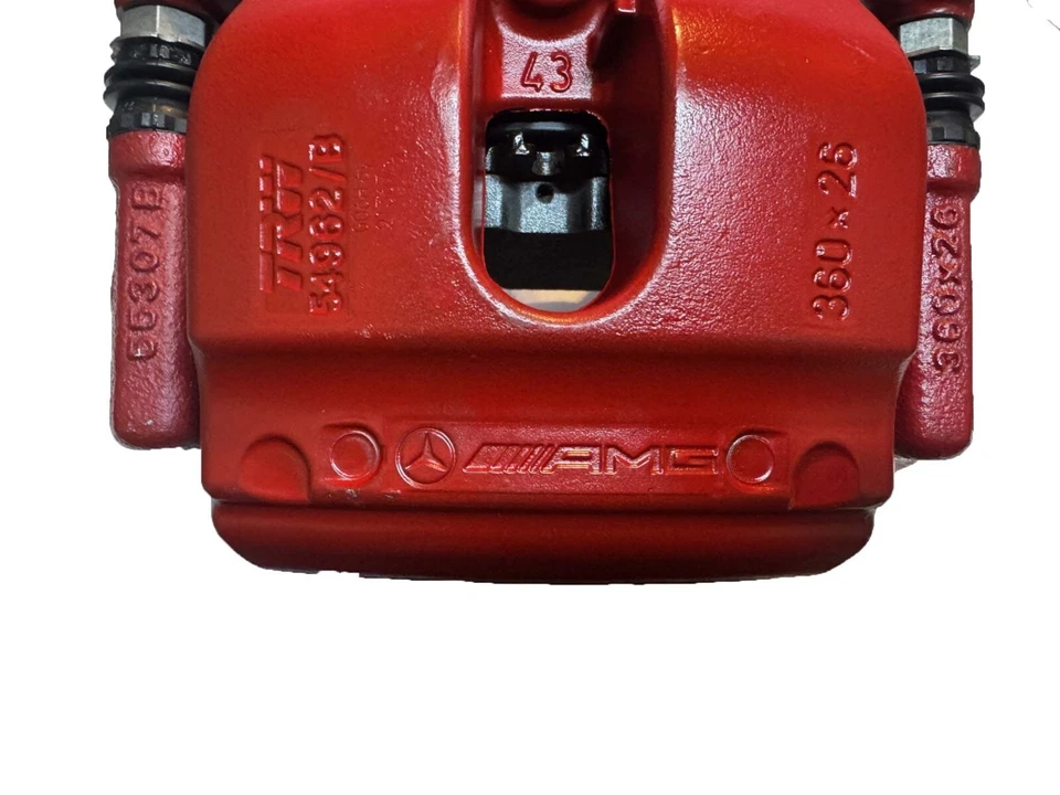 Mercedes AMG W253 GLC63 GT63 REAR Brake Caliper Set RED 2016-2022 OEM NEW - Image 3 of 4