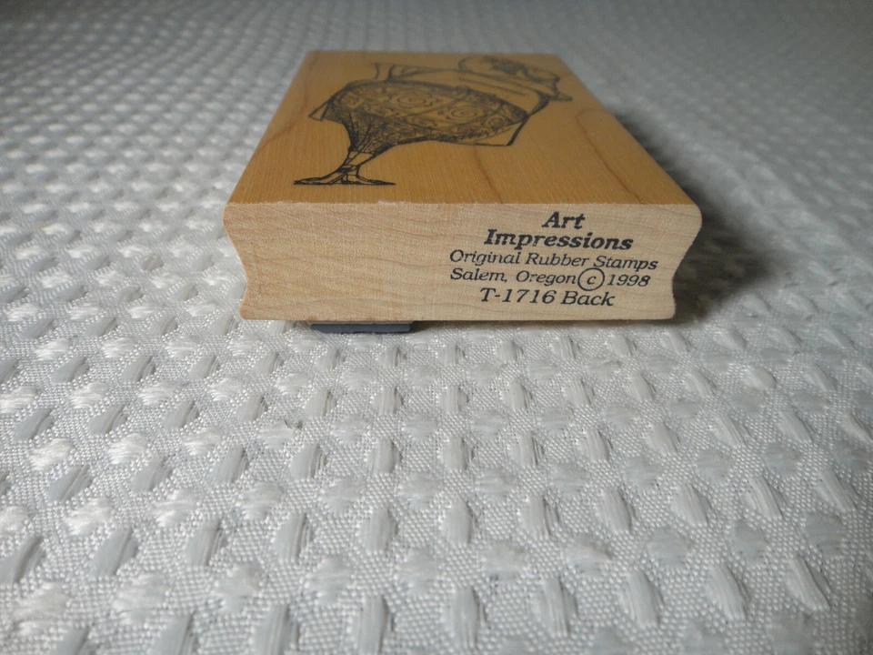 Estampilla de goma Golden Oldies Art Impressions Granny Back Side Old Lady 1998 Foto 2 de 4