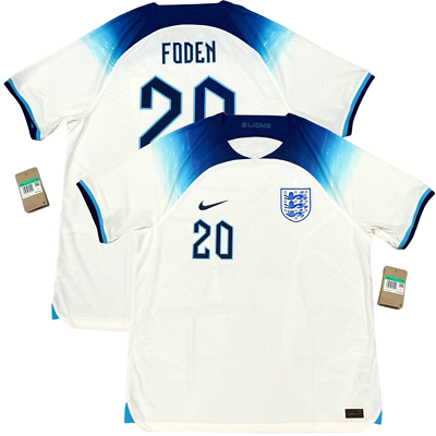 2022/23 England Authentic Home Jersey #20 Foden XL Nike Player