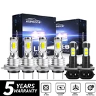 For Kia Sorento 2014-2018 White LED Headlight High Low Beam Fog Light Bulbs Kit
