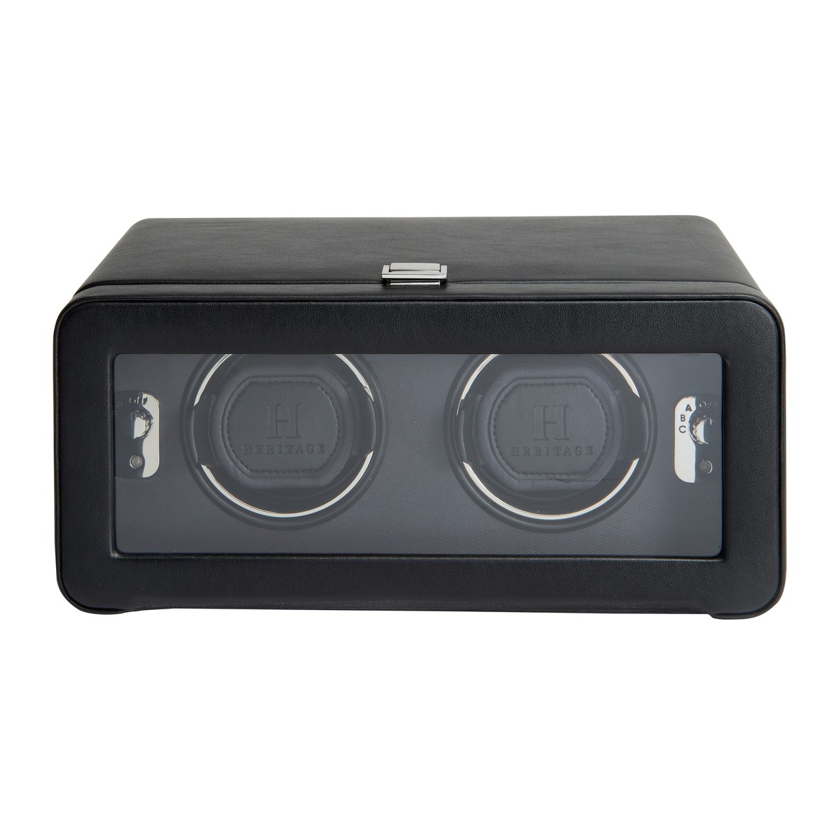 ワーバートンQバックボア 内側金メッキ スリーブ#7 WARBURTON LINLEY Henley Double Watch Winder Tower - Macassar Ebony
