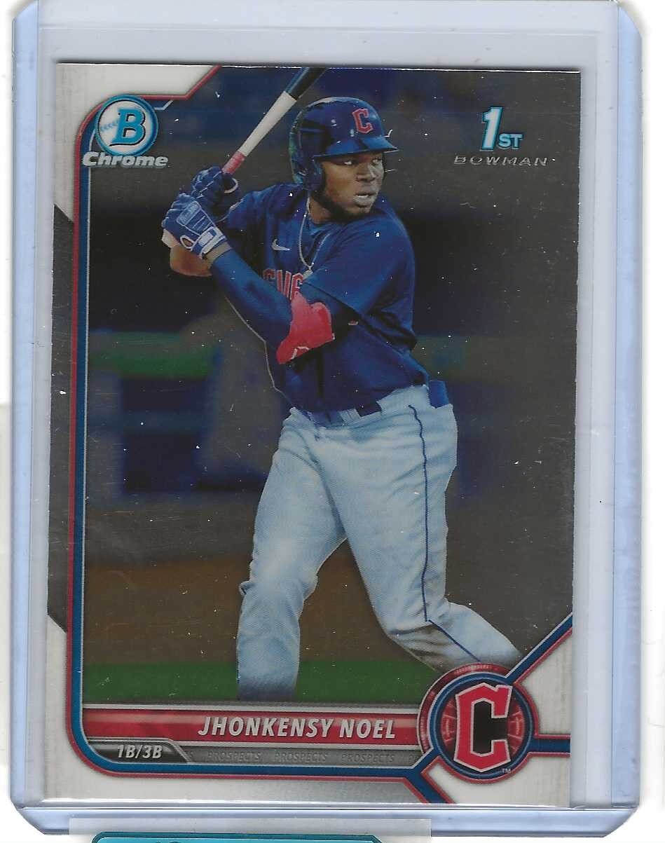 2022 1st Bowman Chrome Prospect #BCP-2 Jhonkensy Noel Cleveland Guardians Card