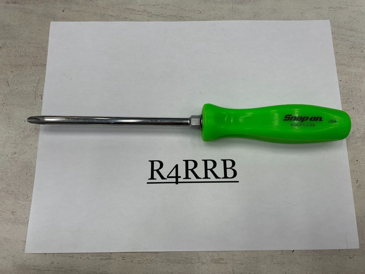 Snap-on Tools USA Green Hard Handle #3 Phillips Screwdriver