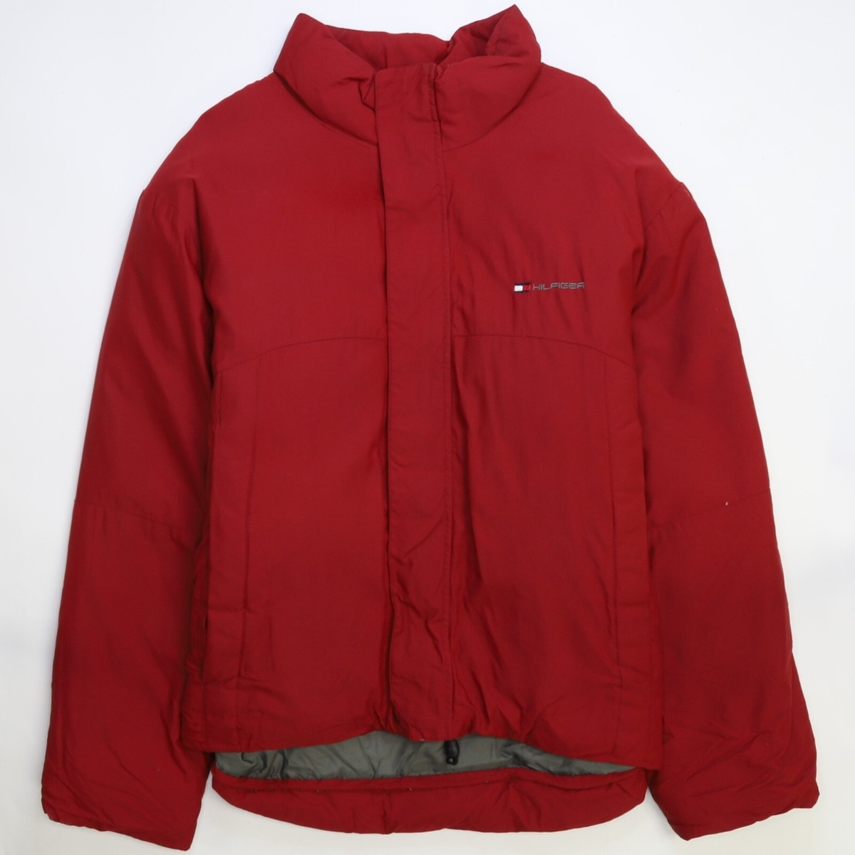 Vintage Tommy Hilfiger Puffer Jacket Size XL Red Insulated