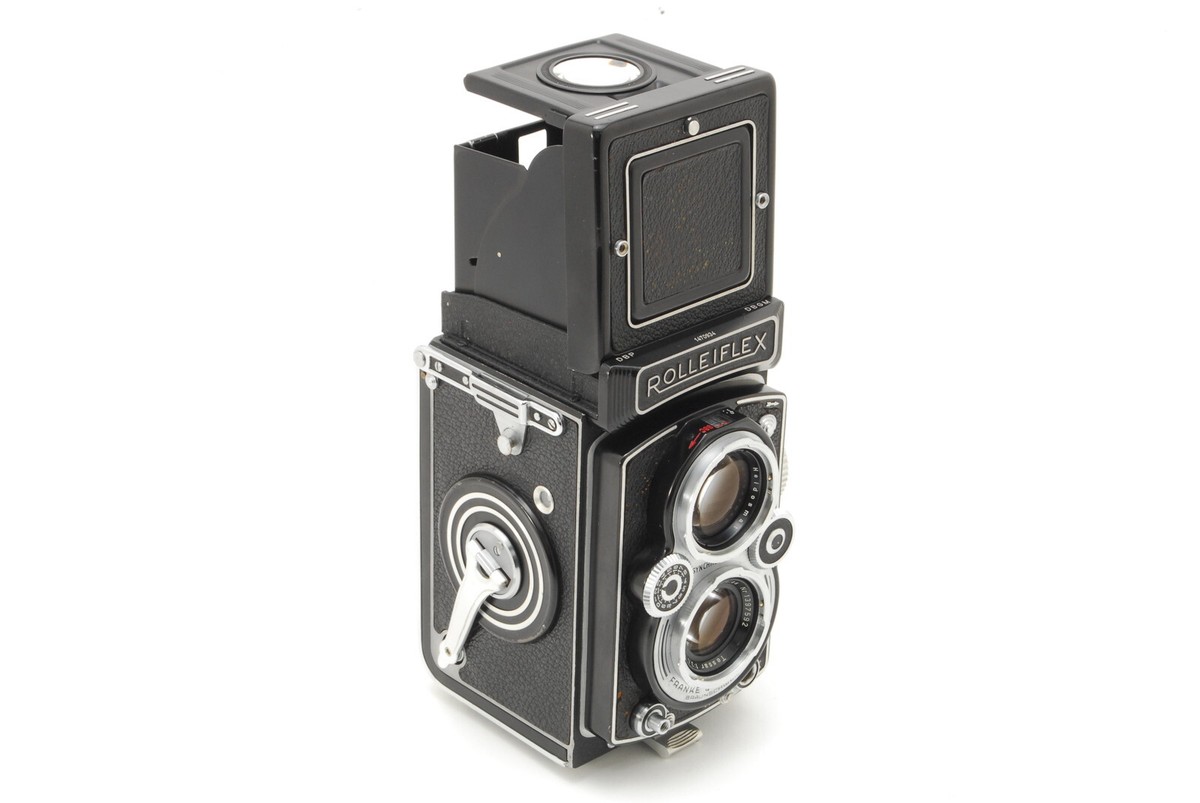 【希少グレー革】Rolleiflex Tessar 75mm f3.5 Near Mint] Rolleiflex Gray Tessar 75mm f3.5 Lens From Japan