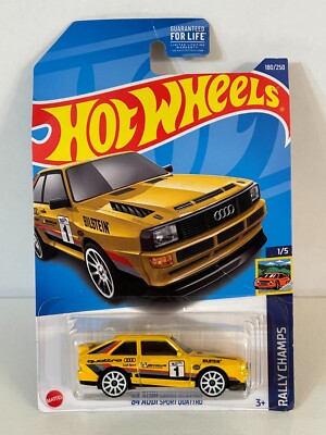 Hot Wheels Rally Champs  84 Audi Sport Quattro 1/5 1:64 Scale 