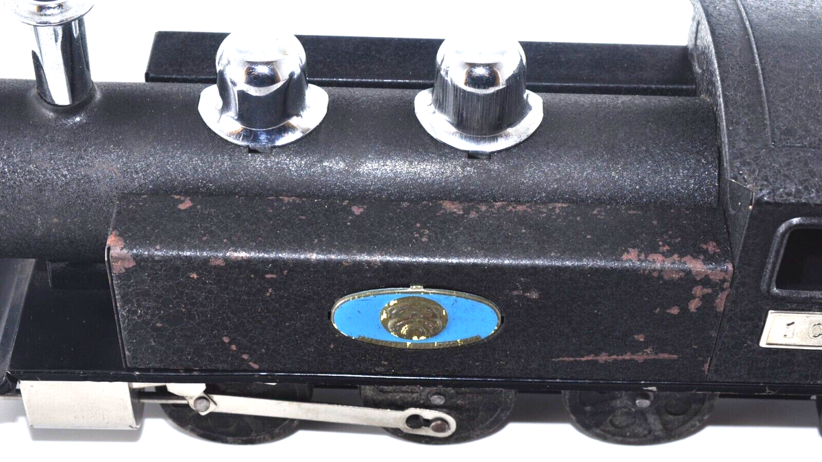 Vintage Marusan Bulldog Tin Train Set 3626 Locomotive & 3628