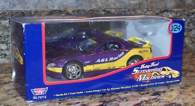 MotorMax Mazda RX-7 Screaming Machines Diecast Model Car 1:24 A&L