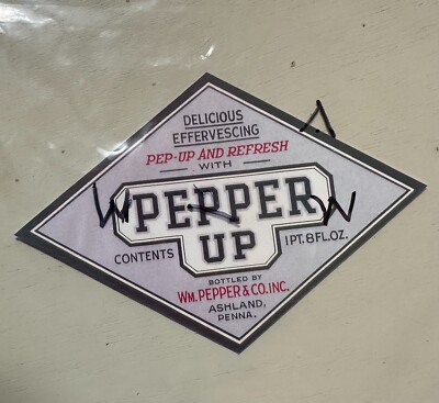 Pepper up Soda Decal/Sticker- Ashland, Pa. + USA Decal