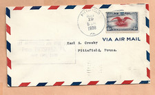 C23 FIRST FLIGHT 1st AIR MAIL FROM PITTSBURGH MAY 19,1938 NATIONAL AIR MAIL WEEK